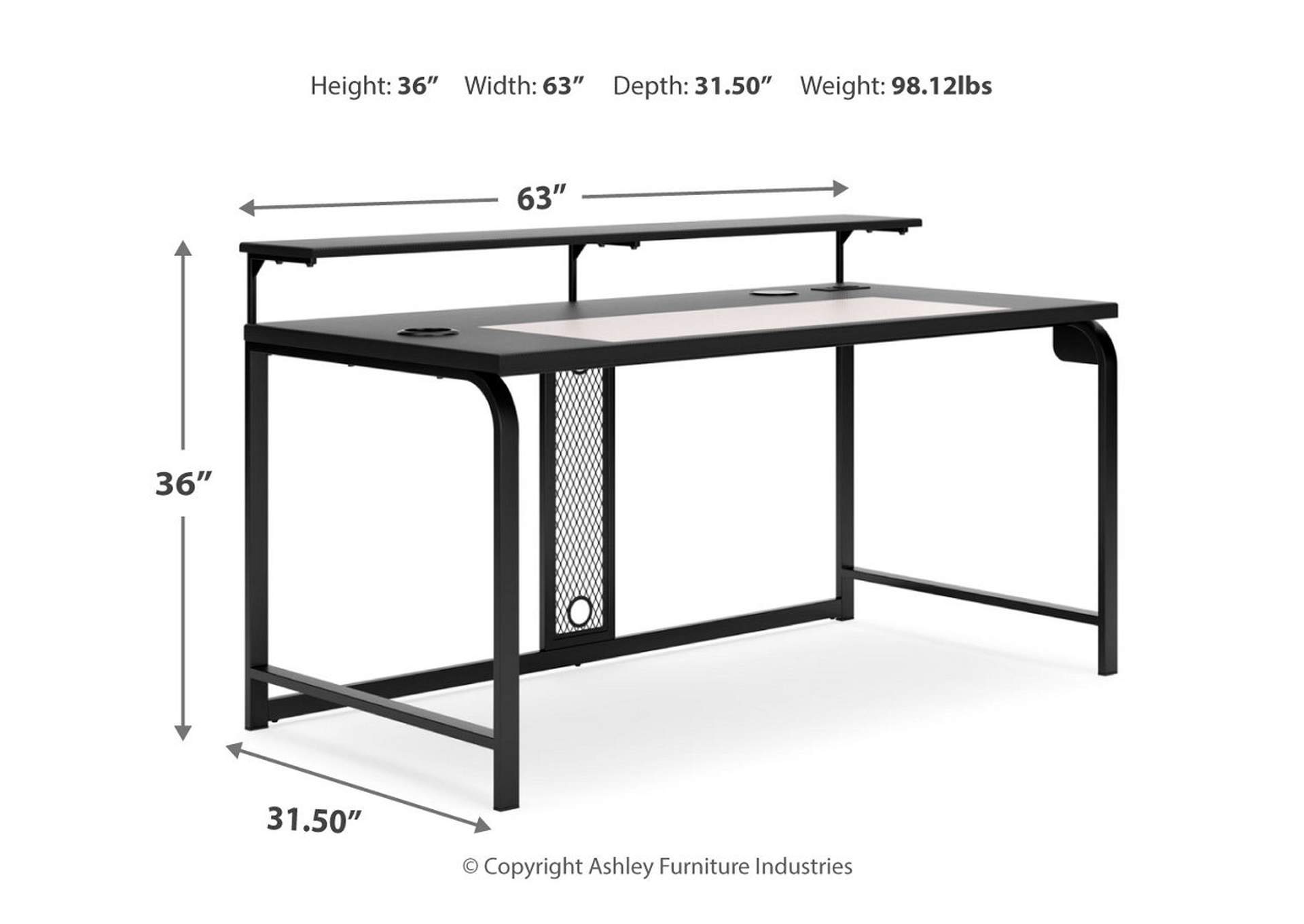 Lynxtyn 48 Home Office Desk Brothers Fine Furniture