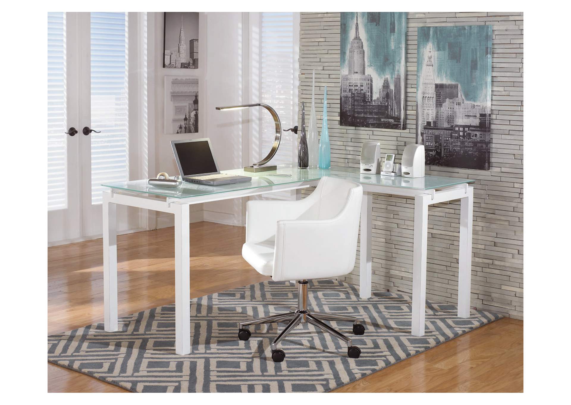 Baraga Home Office Desk with Chair,Signature Design By Ashley