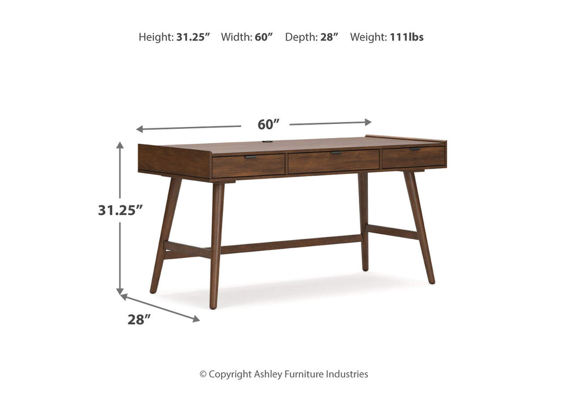 Lyncott 60" Home Office Desk,Signature Design By Ashley