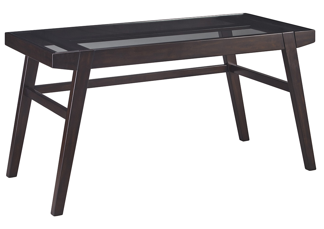 Chanceen Dark Brown Home Office Desk,ABF Signature Design by Ashley