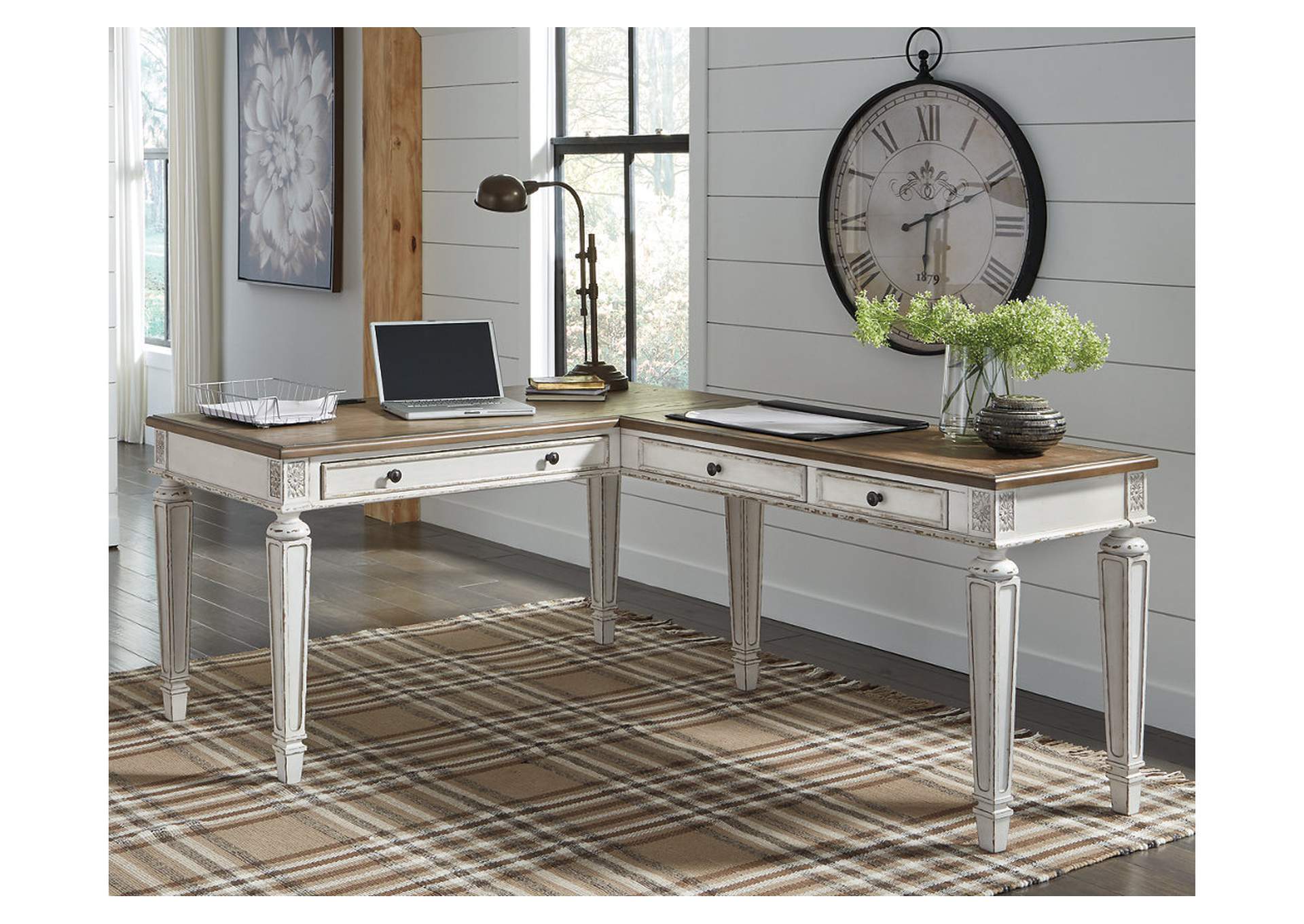 Realyn 2-Piece Home Office Desk,Signature Design By Ashley