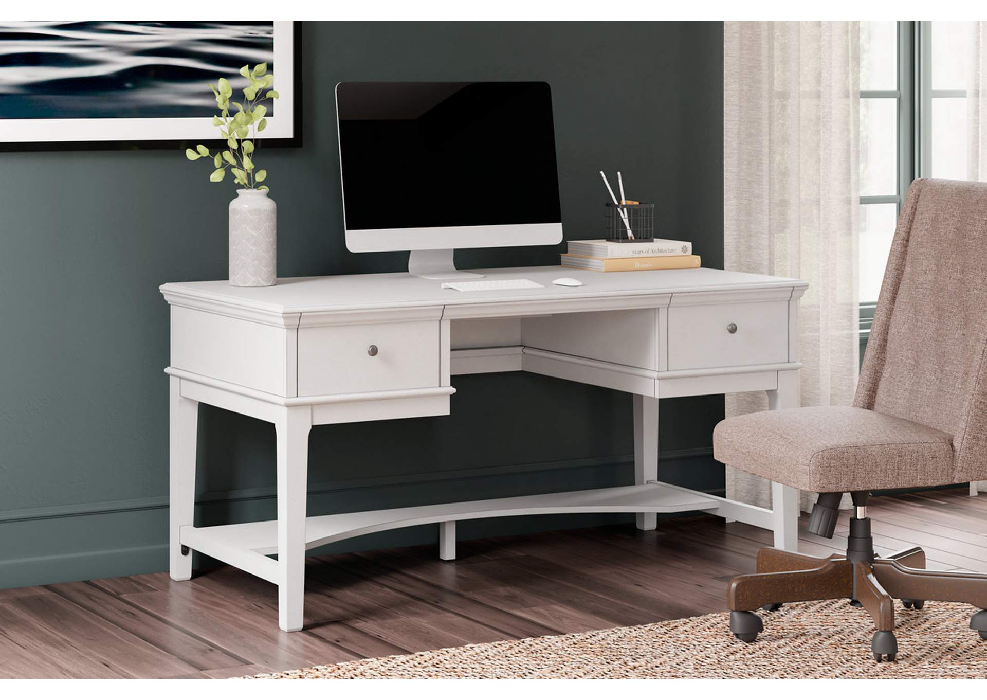 Kanwyn Home Office Storage Leg Desk,Signature Design By Ashley