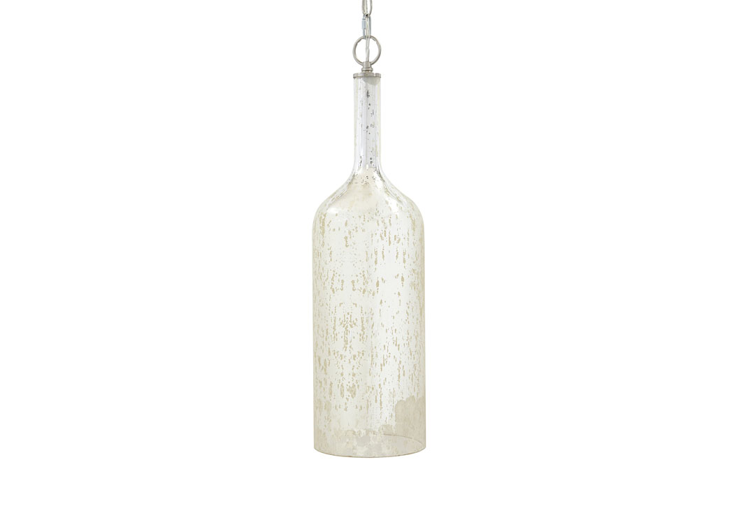 Silver Finish Glass Pendant Light,ABF Signature Design by Ashley