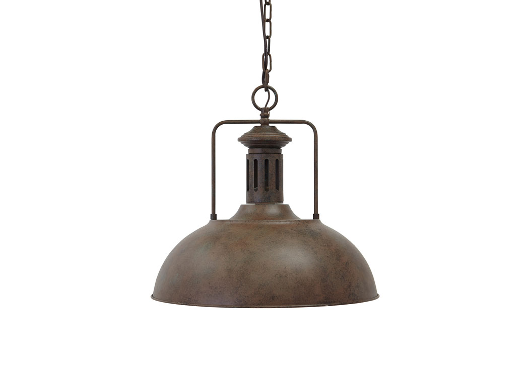 Antique Brown Metal Pendant Light,ABF Signature Design by Ashley