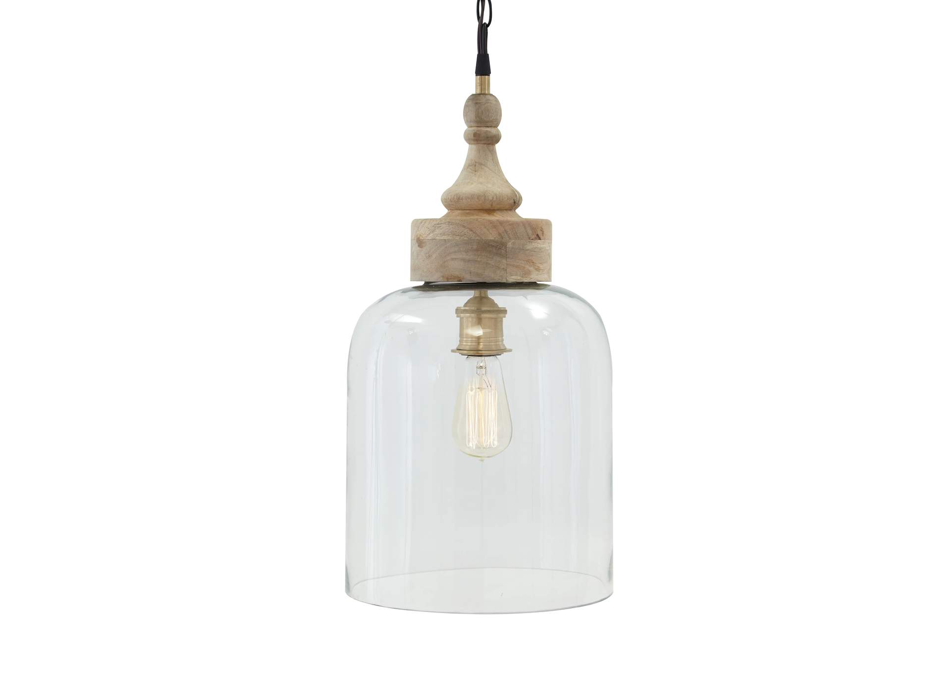 Faiz Transparent Glass Pendant Light,ABF Signature Design by Ashley