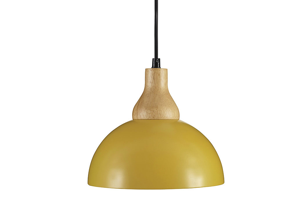 Idania Yellow Metal Pendant Light,ABF Signature Design by Ashley