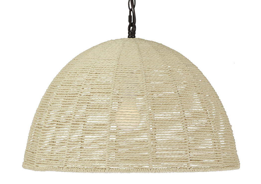 Jovan Natural Paper Rope Pendant Light,ABF Signature Design by Ashley