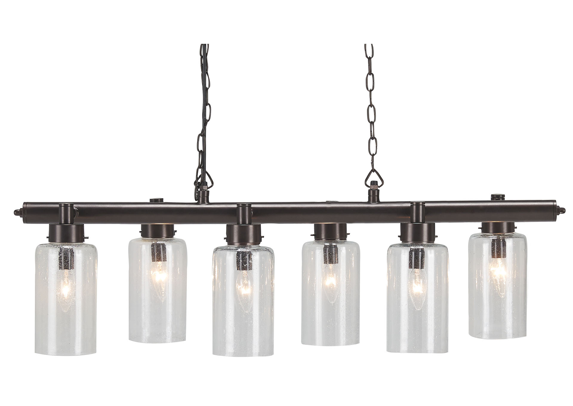 Felipe Clear/Bronze Finish Metal Pendant Light,ABF Signature Design by Ashley