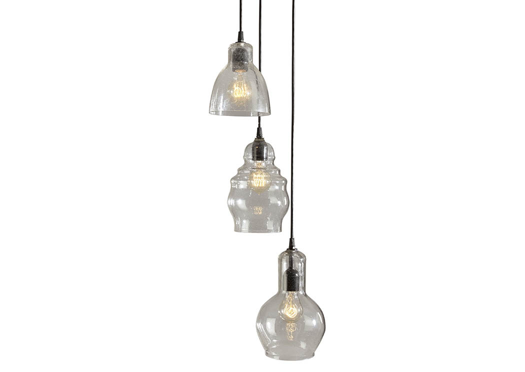 Adelphia Clear Glass Pendant Light,ABF Signature Design by Ashley