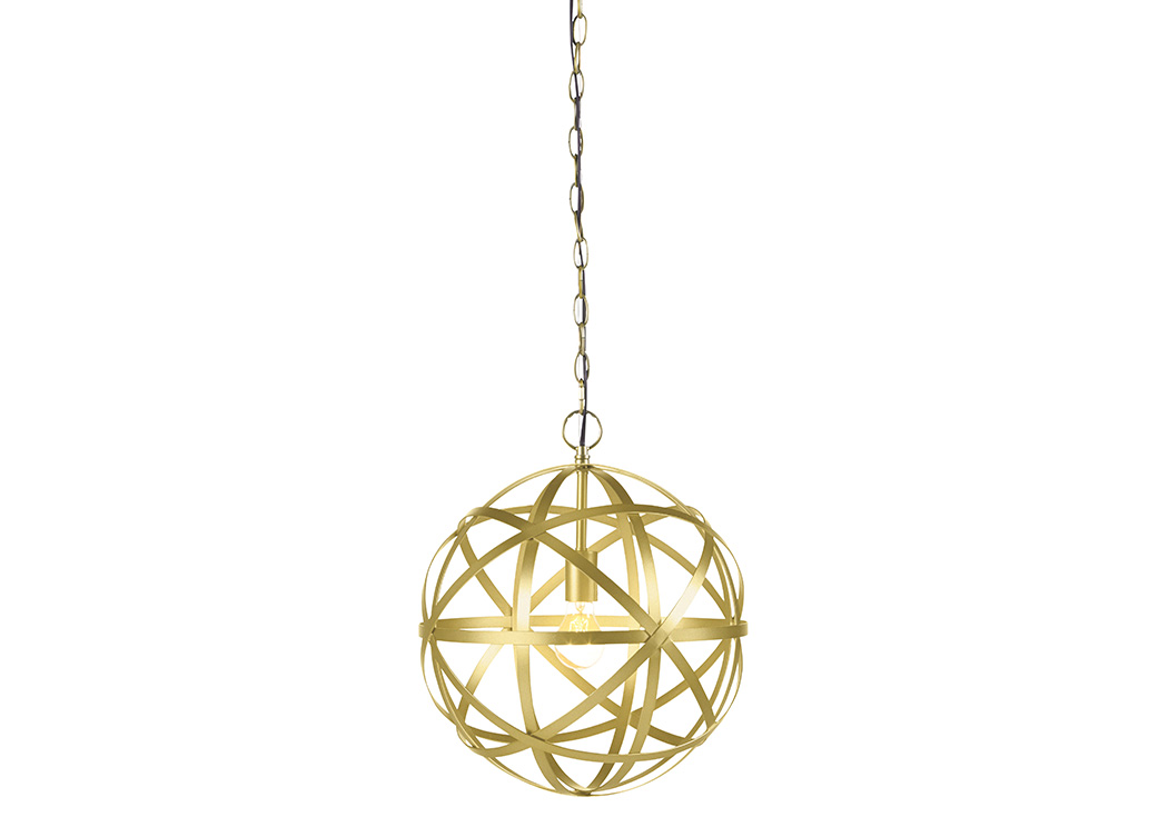 Jedidiah Gold Finish Metal Pendant Light,ABF Signature Design by Ashley
