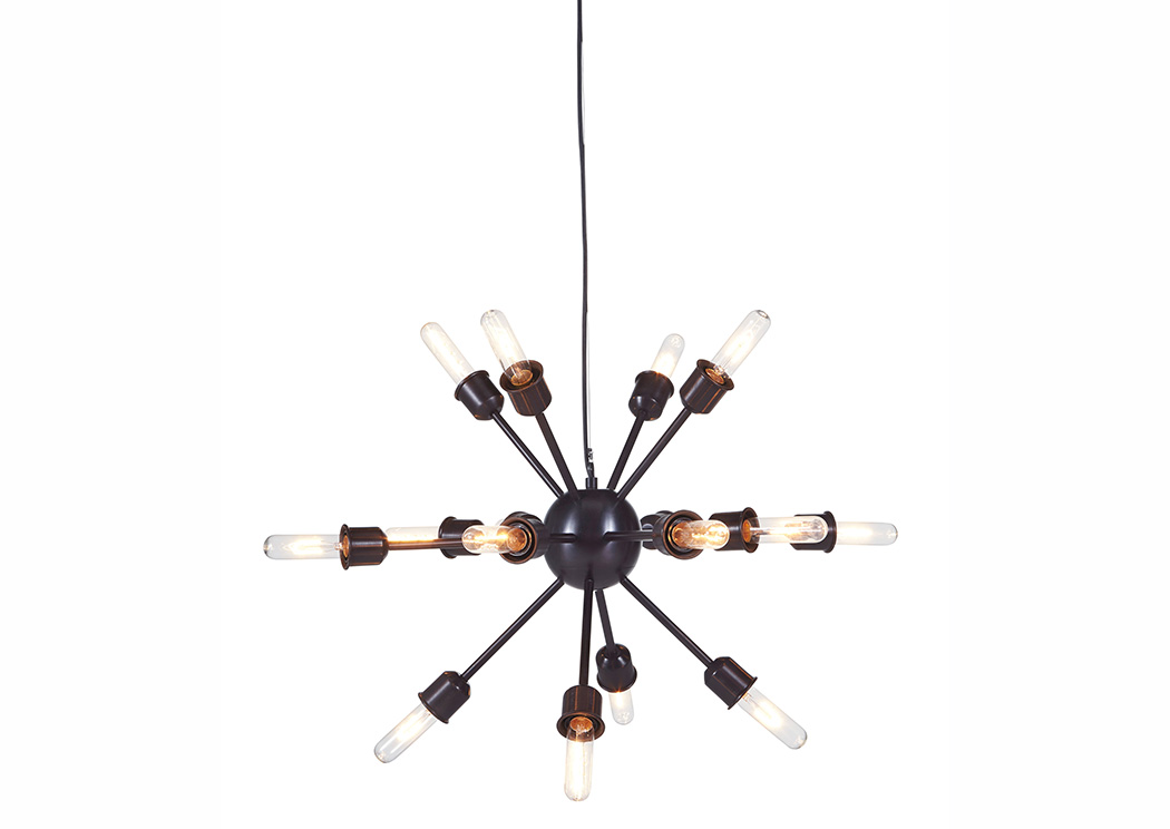 Jesenia Black/Nickel Finish Metal Pendant Light,ABF Signature Design by Ashley