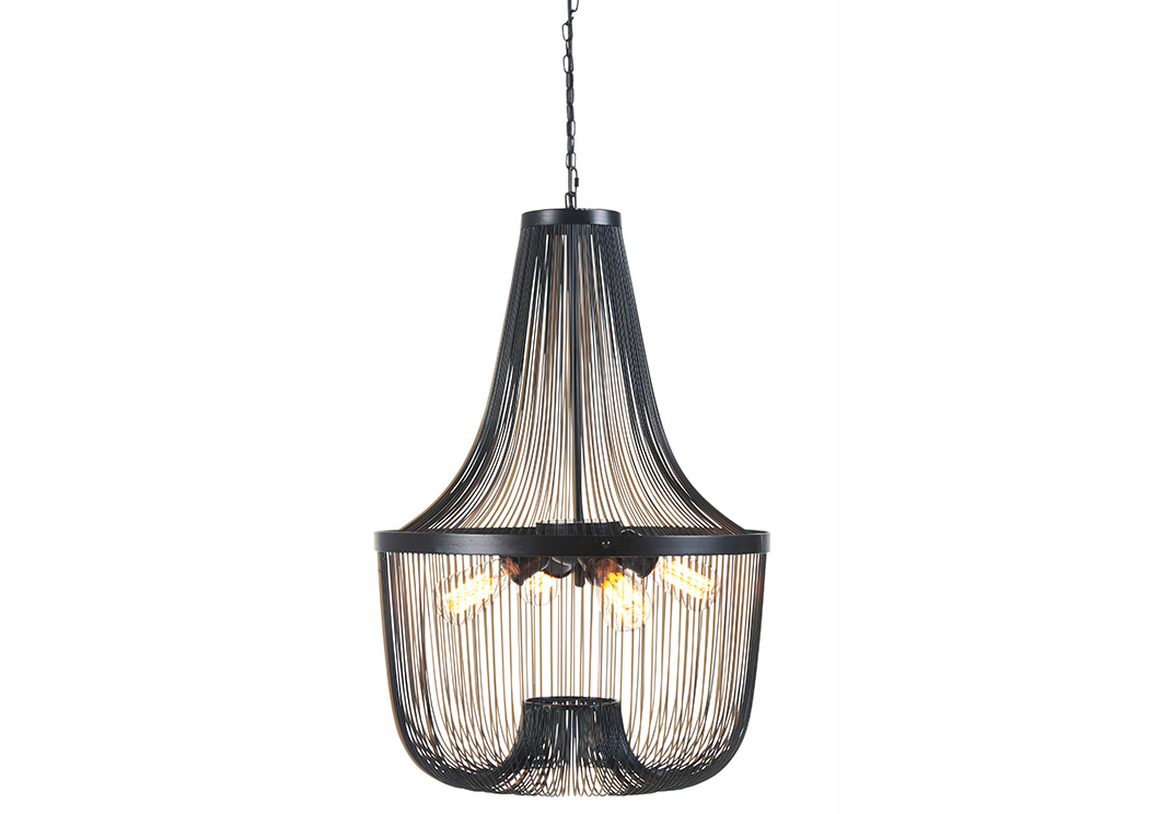 Jessika Black Metal Pendant Light,ABF Signature Design by Ashley