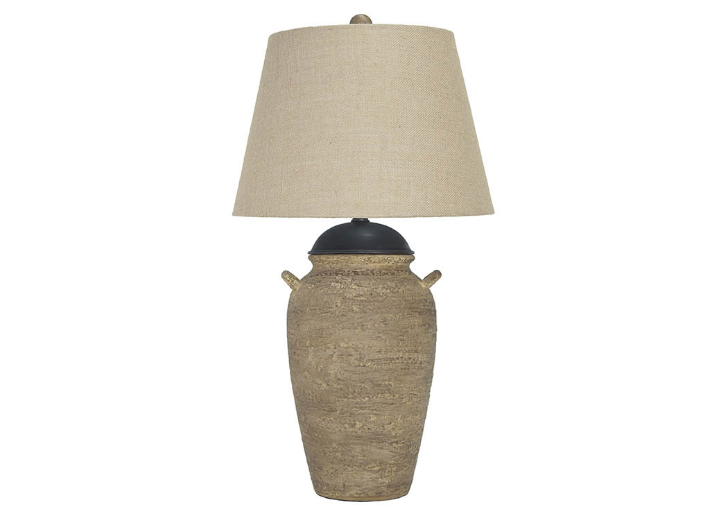 Dargiana Beige Ceramic Table Lamp,ABF Signature Design by Ashley