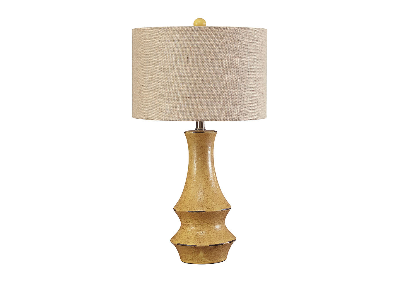 Jenci Antique Yellow Ceramic Table Lamp,ABF Signature Design by Ashley