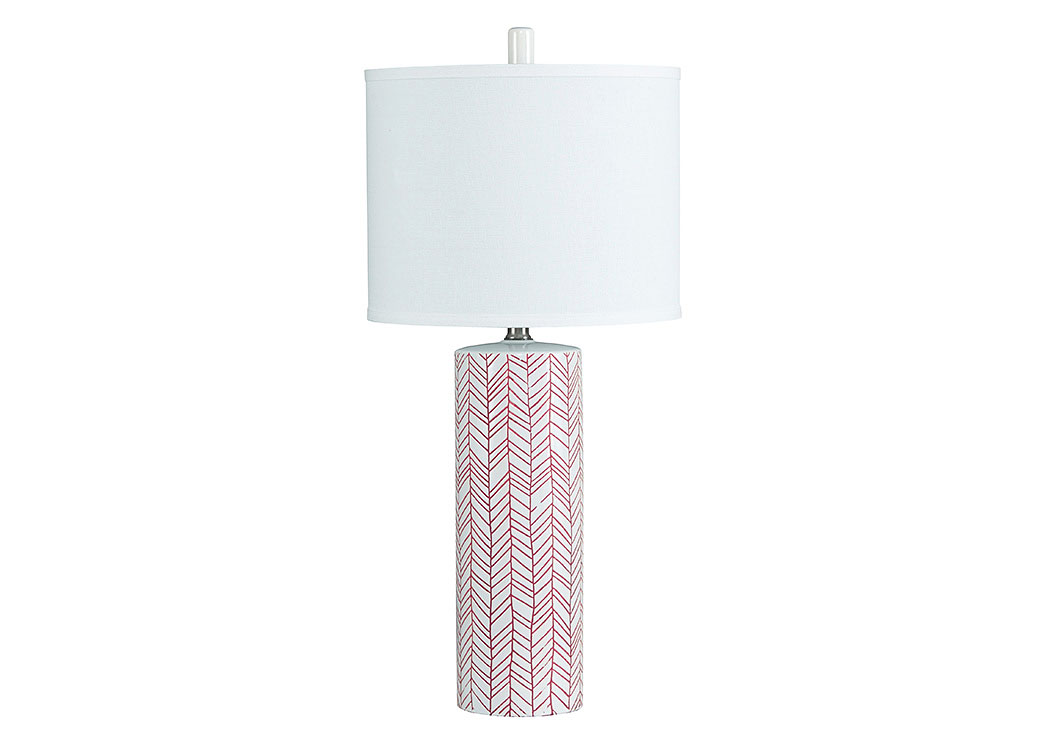 Jaci Paprika Ceramic Table Lamp,ABF Signature Design by Ashley