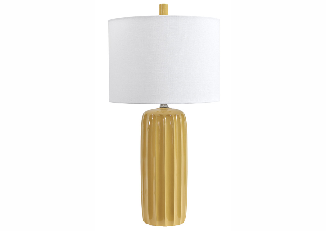 Adorlee Yellow Ceramic Table Lamp  (Set of 2),ABF Signature Design by Ashley