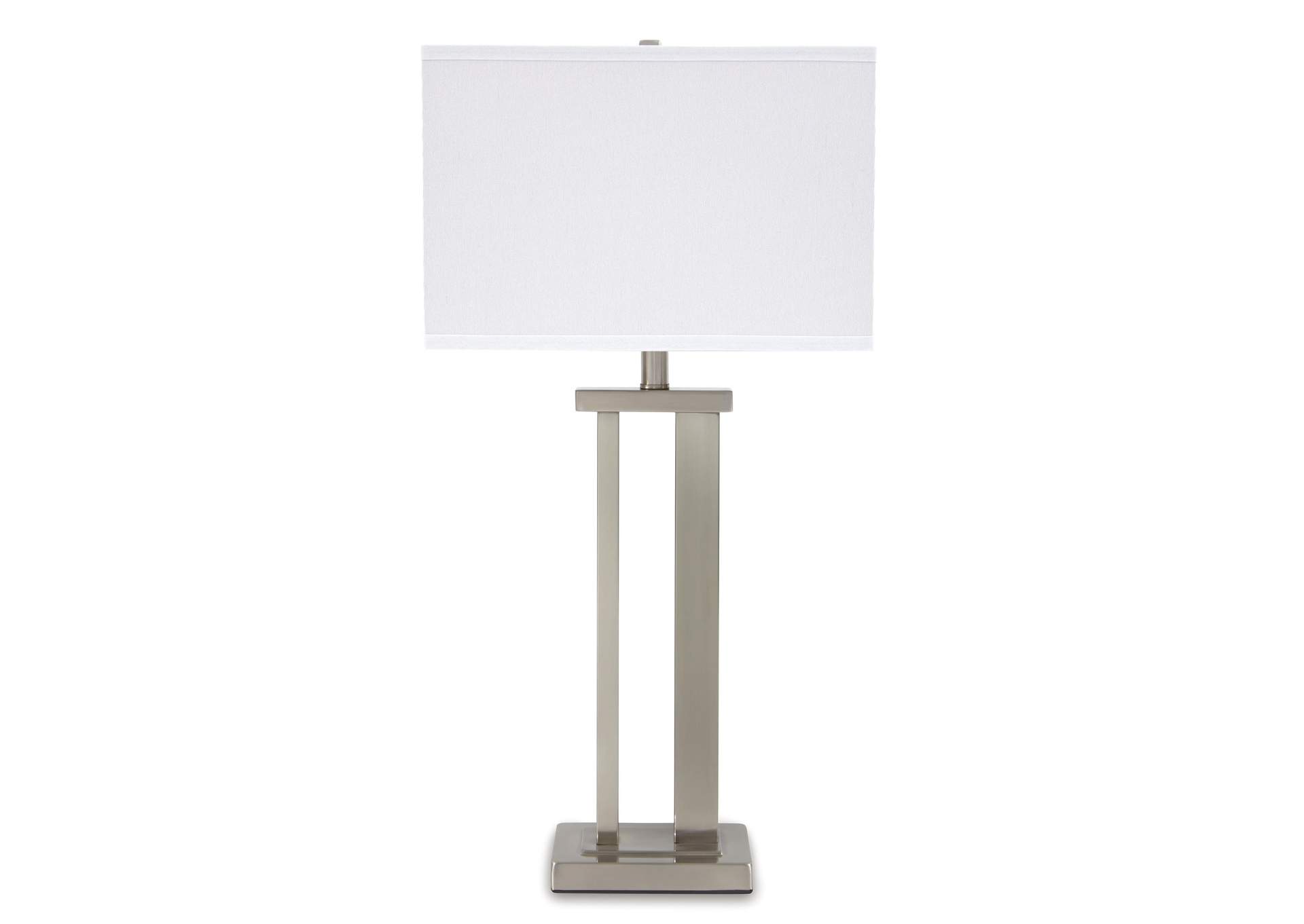 Aniela Silver Finish Metal Table Lamp,ABF Signature Design by Ashley
