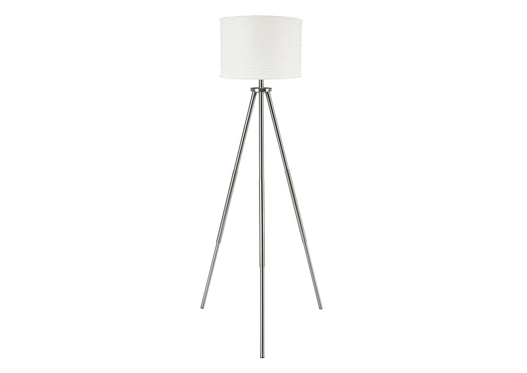 Susette Brushed Silver Finish Metal Floor Lamp,ABF Signature Design by Ashley