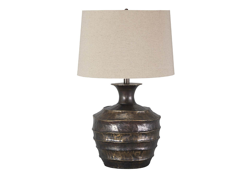 Kymani Antique Bronze Finish Metal Table Lamp,ABF Signature Design by Ashley