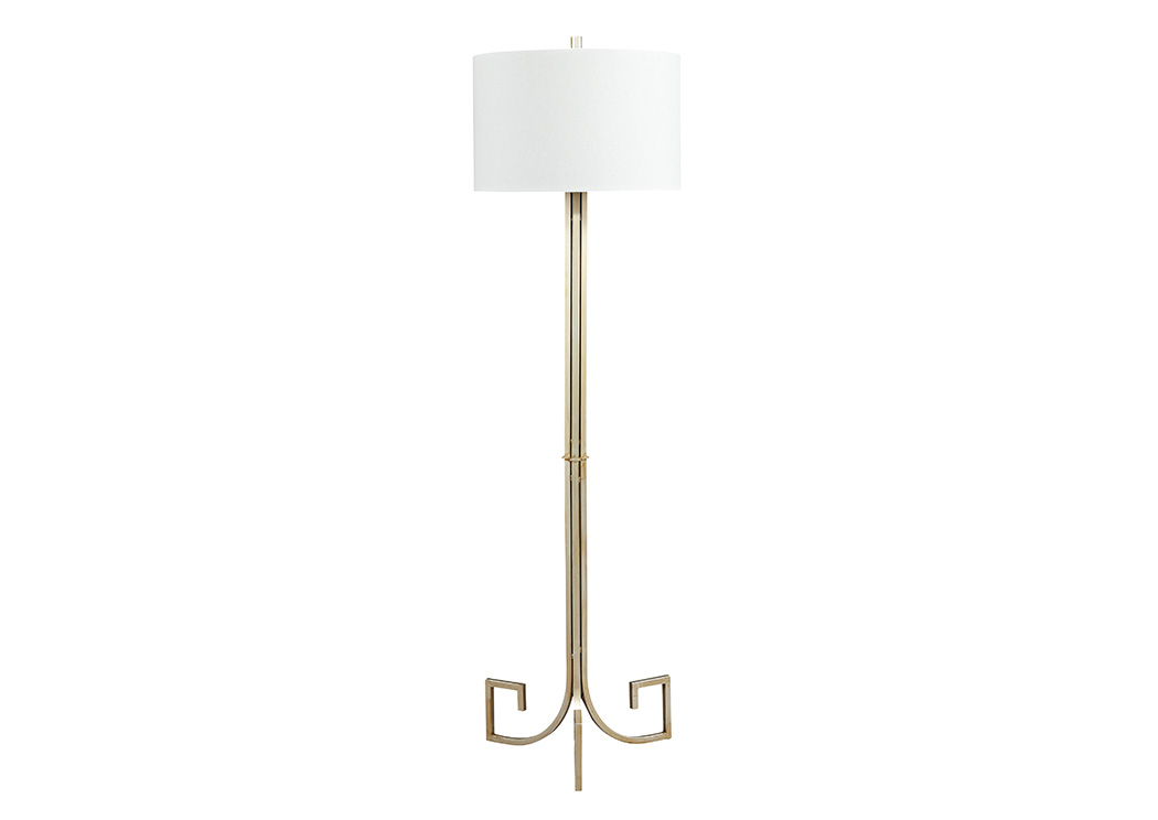 Jankin Antique Gold Finish Metal Floor Lamp,ABF Signature Design by Ashley