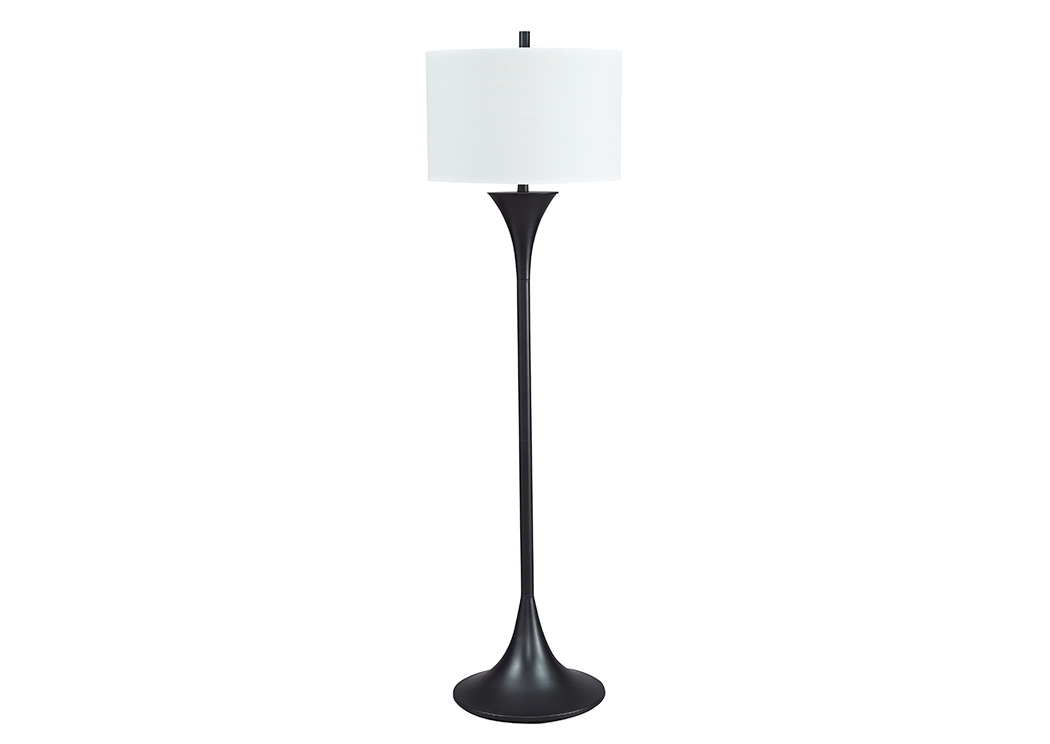 Joakim Black Metal Floor Lamp,ABF Signature Design by Ashley