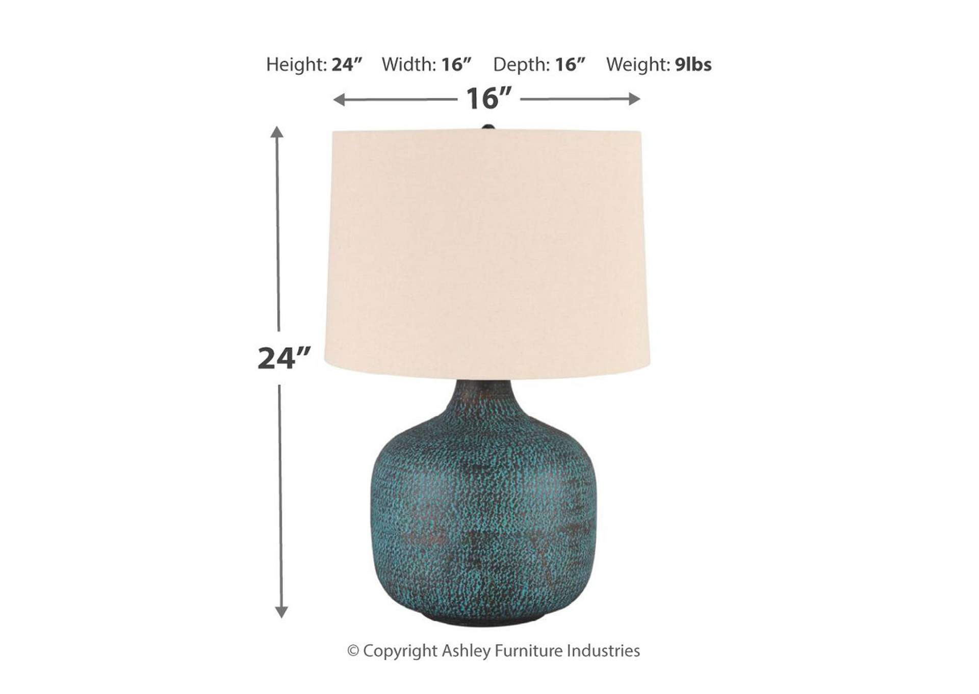 Malthace Table Lamp,Signature Design By Ashley