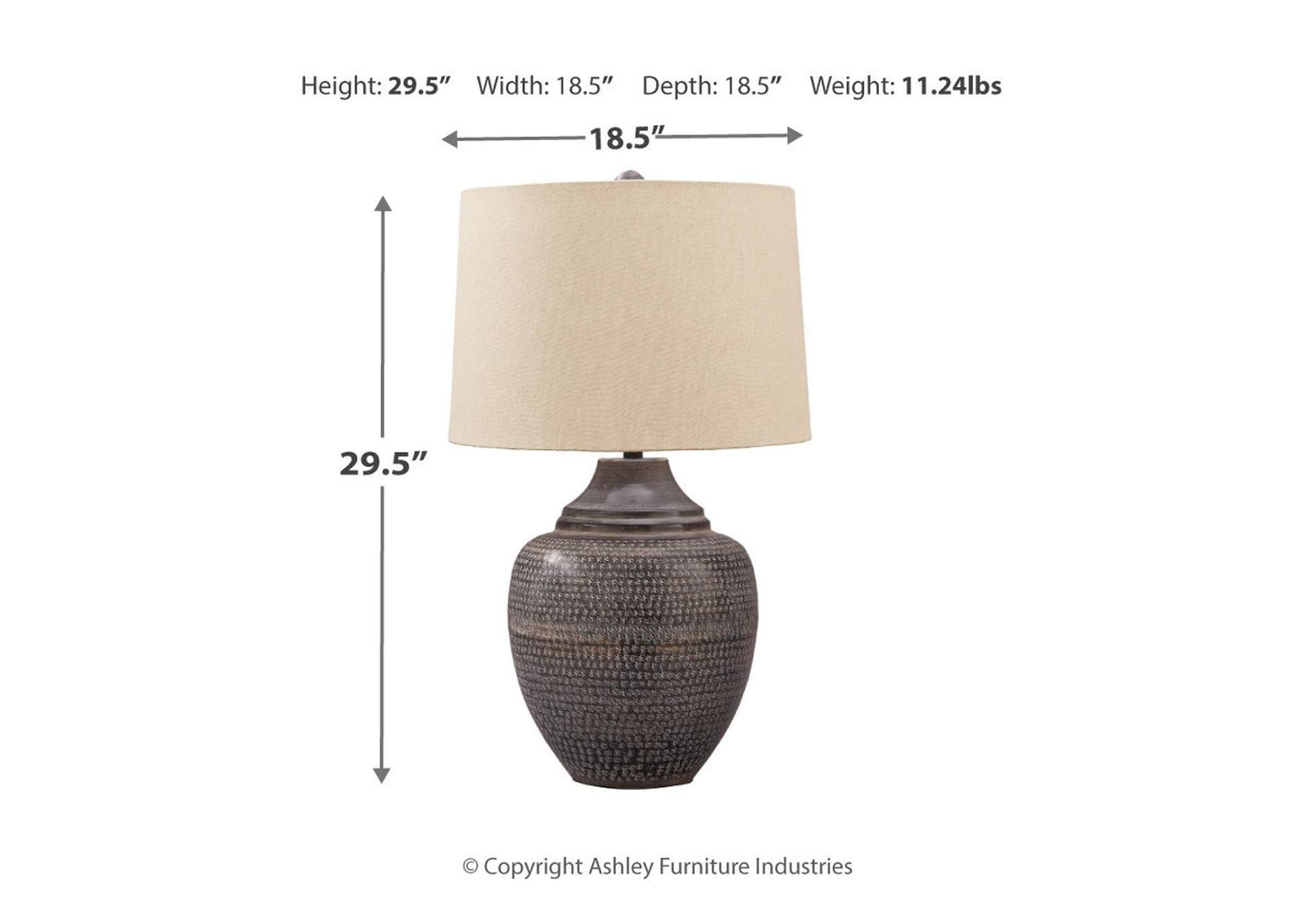 Olinger Brown Table Lamp,Direct To Consumer Express