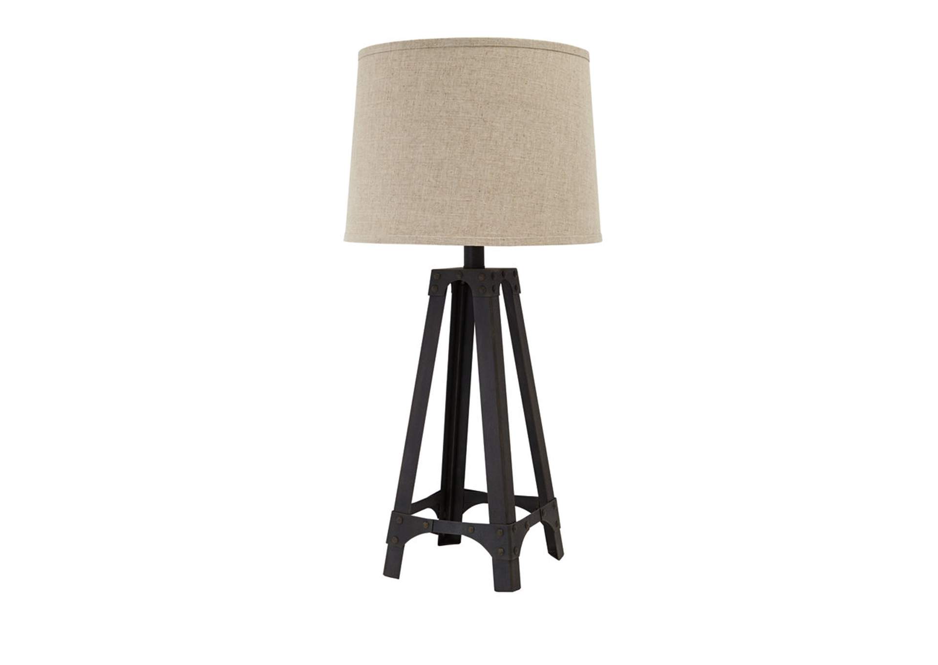 Brown Metal Table Lamp,ABF Signature Design by Ashley