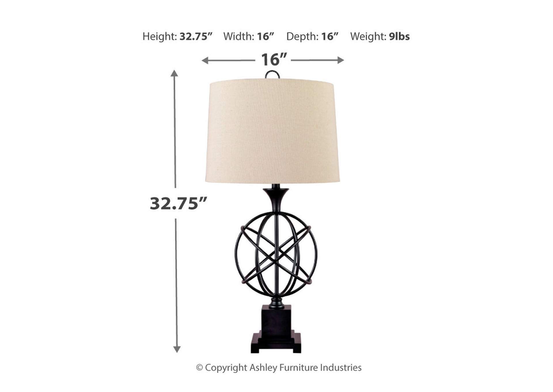Camren Table Lamp,Signature Design By Ashley