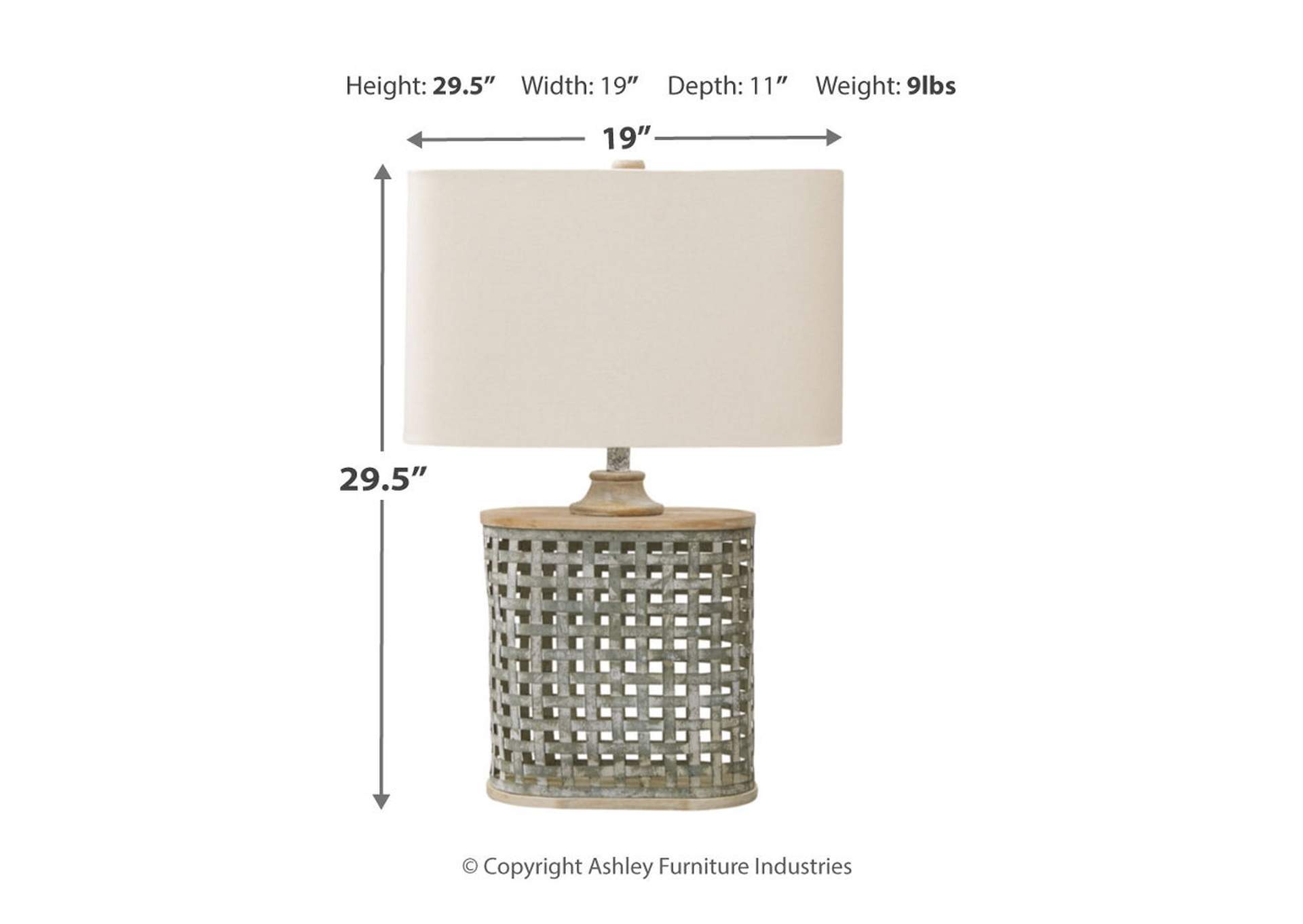 Deondra Table Lamp,Signature Design By Ashley