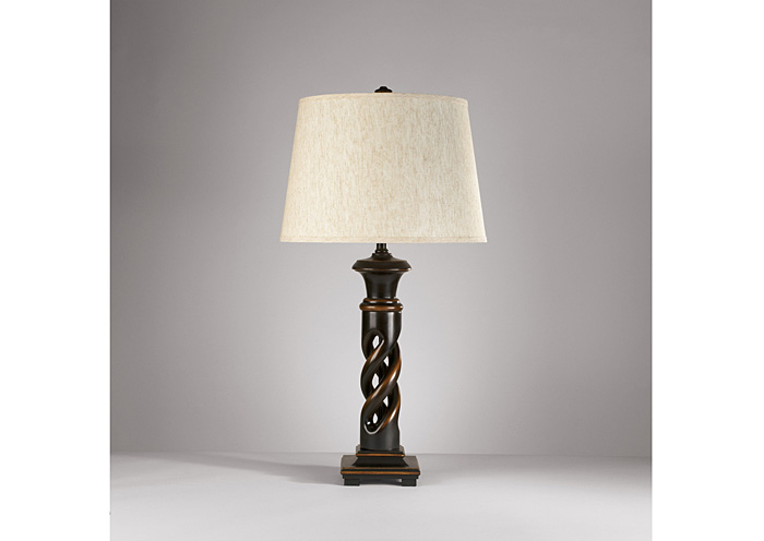 Black Fallon Poly Table Lamp (Set of 2),ABF Signature Design by Ashley