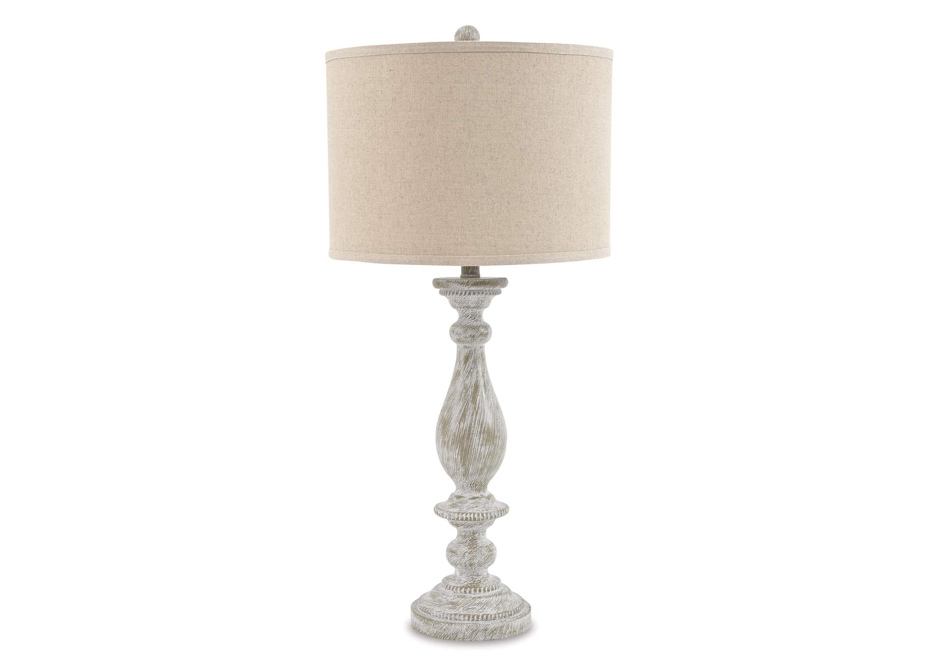 Bernadate Whitewash Poly Table Lamp  (Set of 2),ABF Signature Design by Ashley