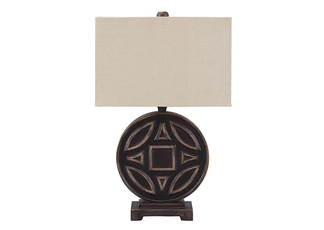 Tabrimon Antique Black Wood Table Lamp,ABF Signature Design by Ashley