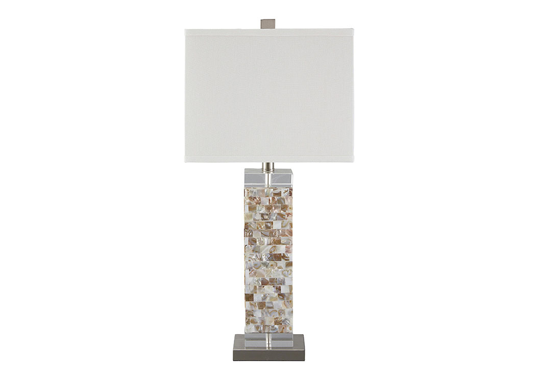 Tahira Cream Shell Table Lamp,ABF Signature Design by Ashley