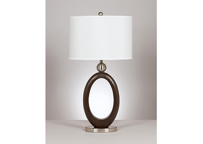 Brown & Silver Meckenzie Poly Table Lamp (Set of 2),ABF Signature Design by Ashley