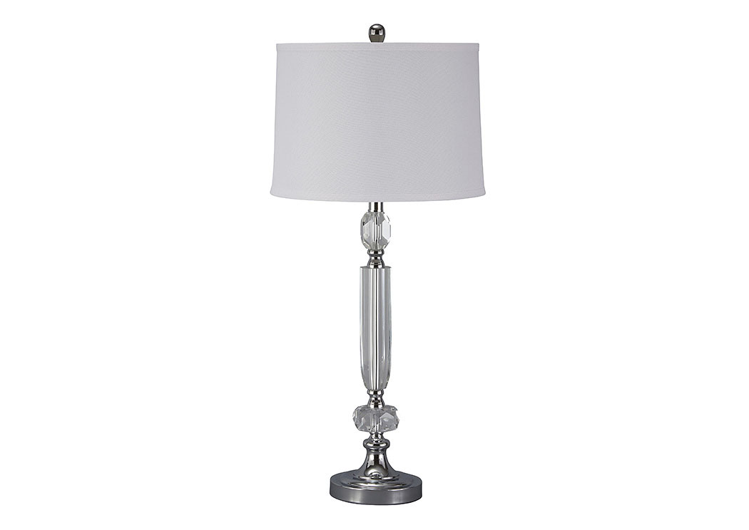 Tajo Clear/Silver Finish Crystal Table Lamp,ABF Signature Design by Ashley