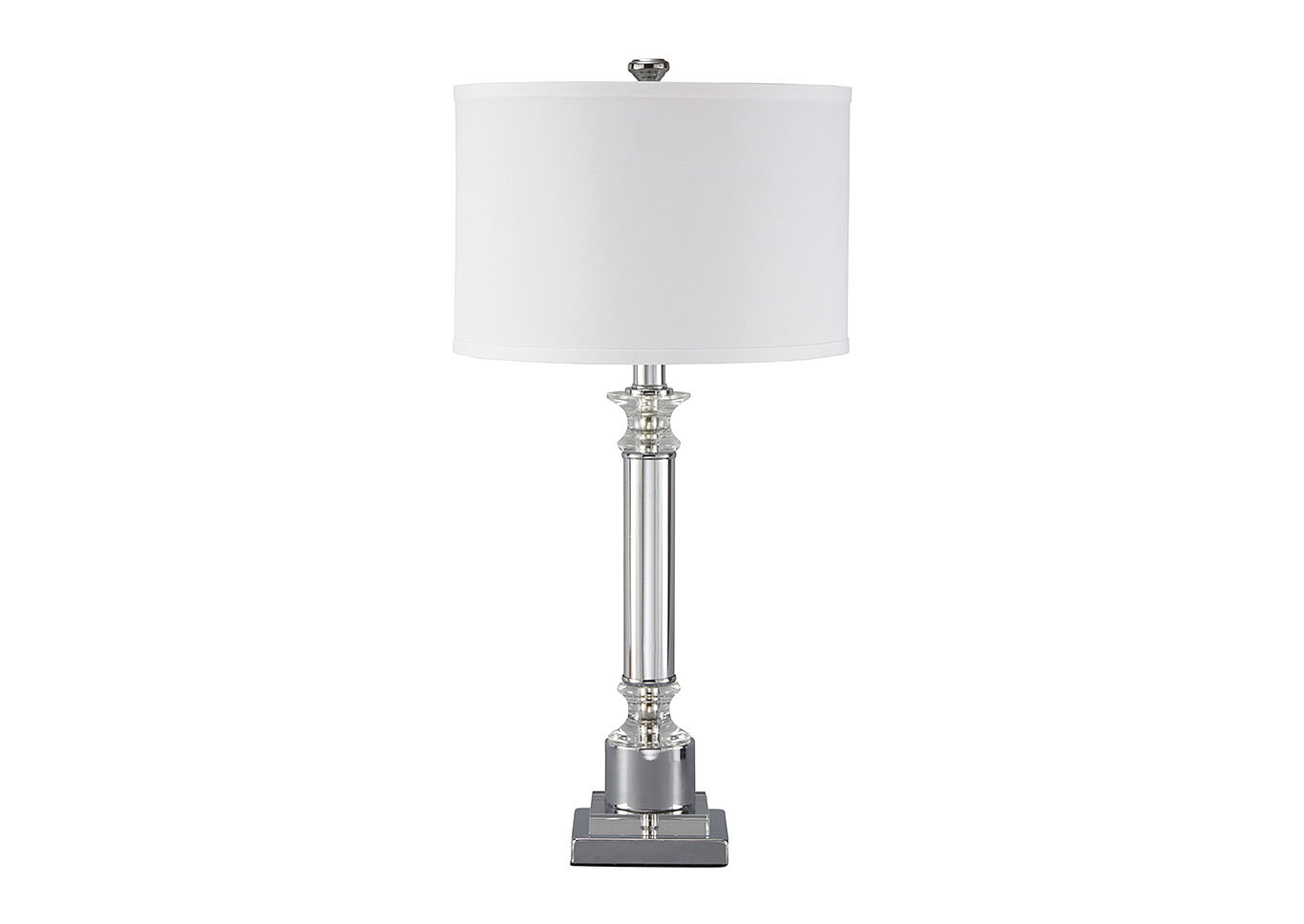 Marlon Clear/Silver Finish Metal Table Lamp,ABF Signature Design by Ashley