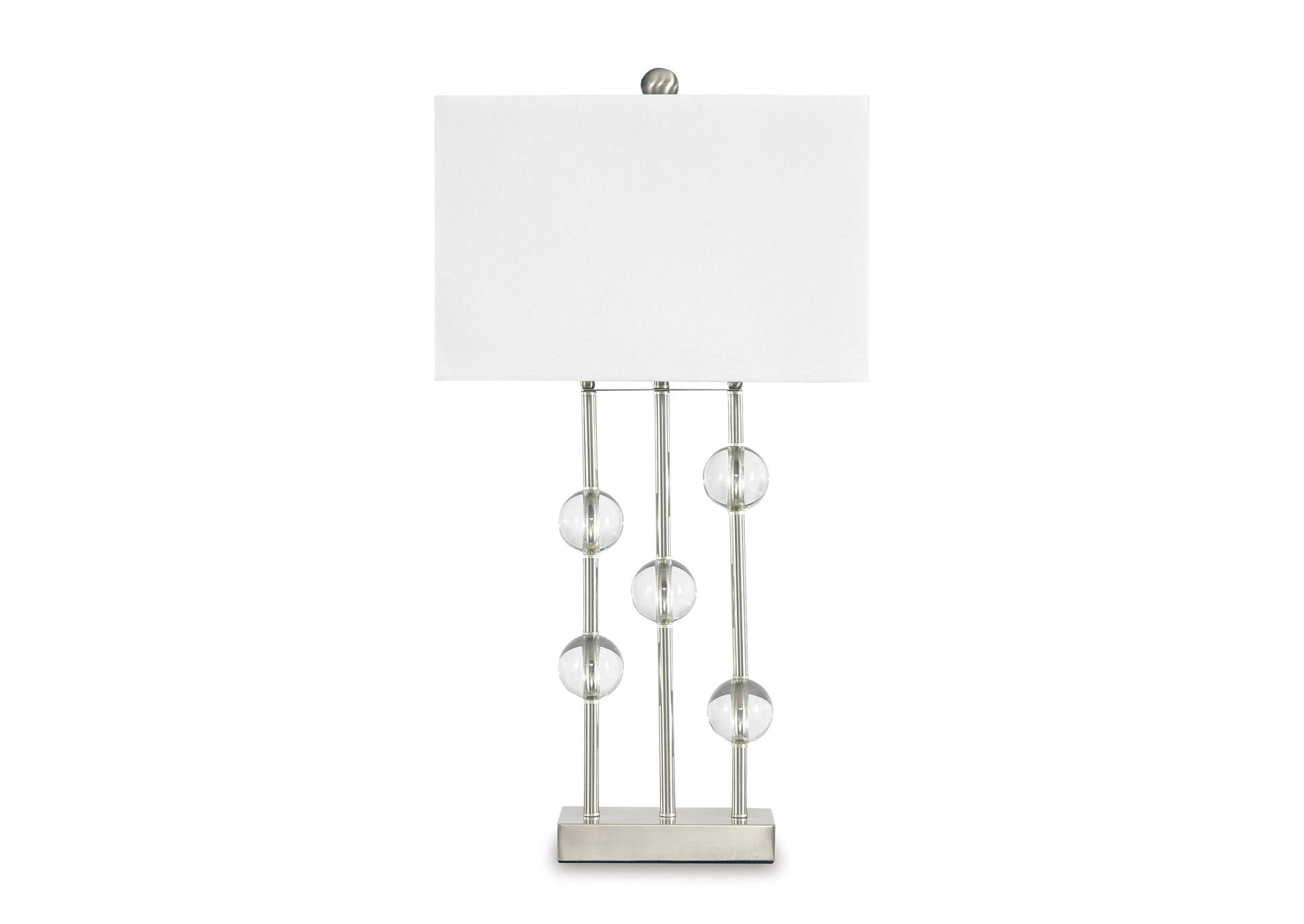 Jaala Clear/Silver Finish Metal Lamp,ABF Signature Design by Ashley