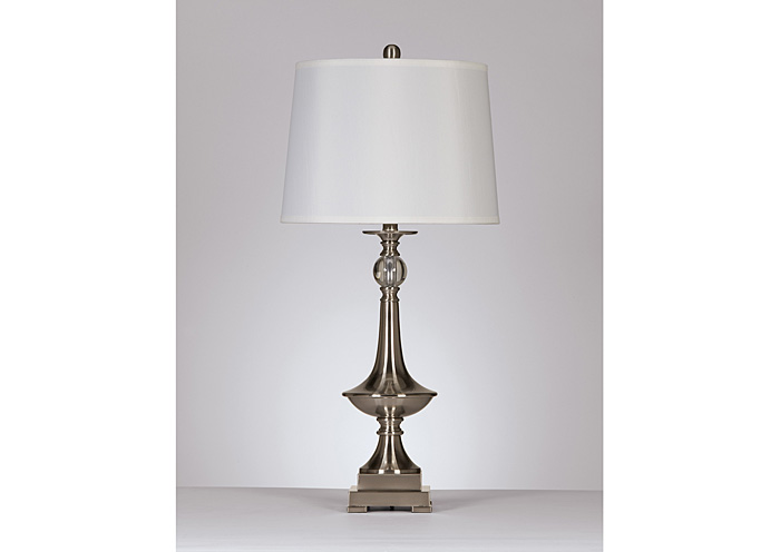 Silver Newlyn Metal Table Lamp (Set of 2),ABF Signature Design by Ashley