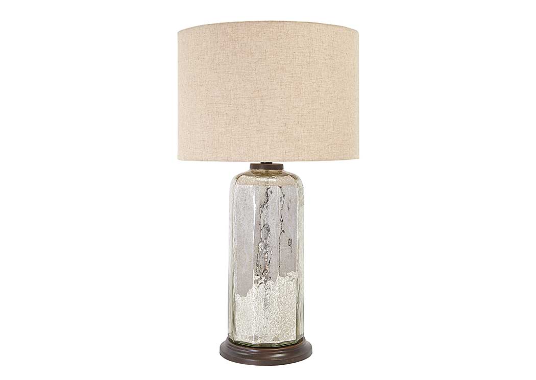 Sharlie Silver Finish Glass Table Lamp,ABF Signature Design by Ashley