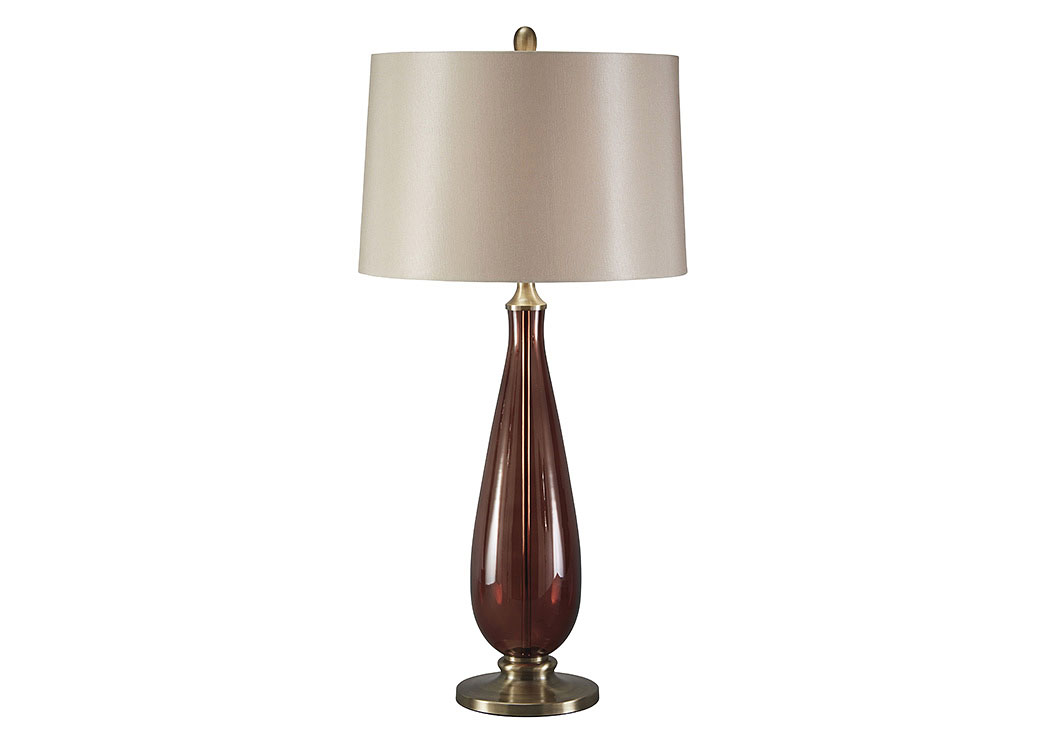 Sandera Amber Glass Table Lamp,ABF Signature Design by Ashley