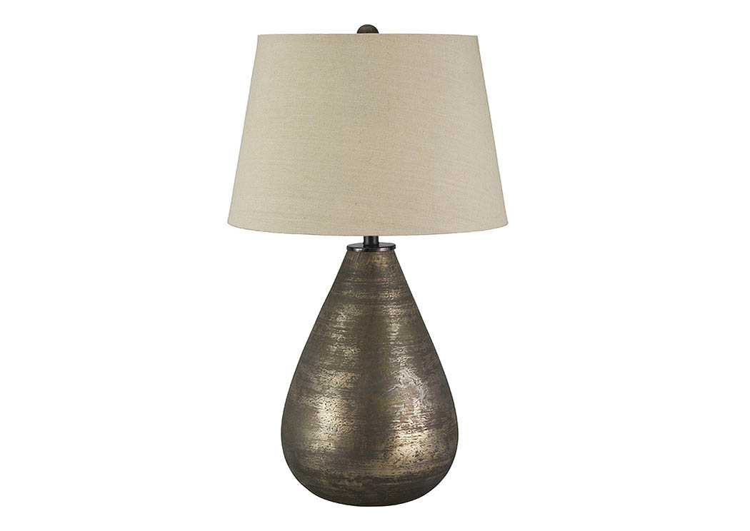 Taber Antique Gray Glass Table Lamp,ABF Signature Design by Ashley