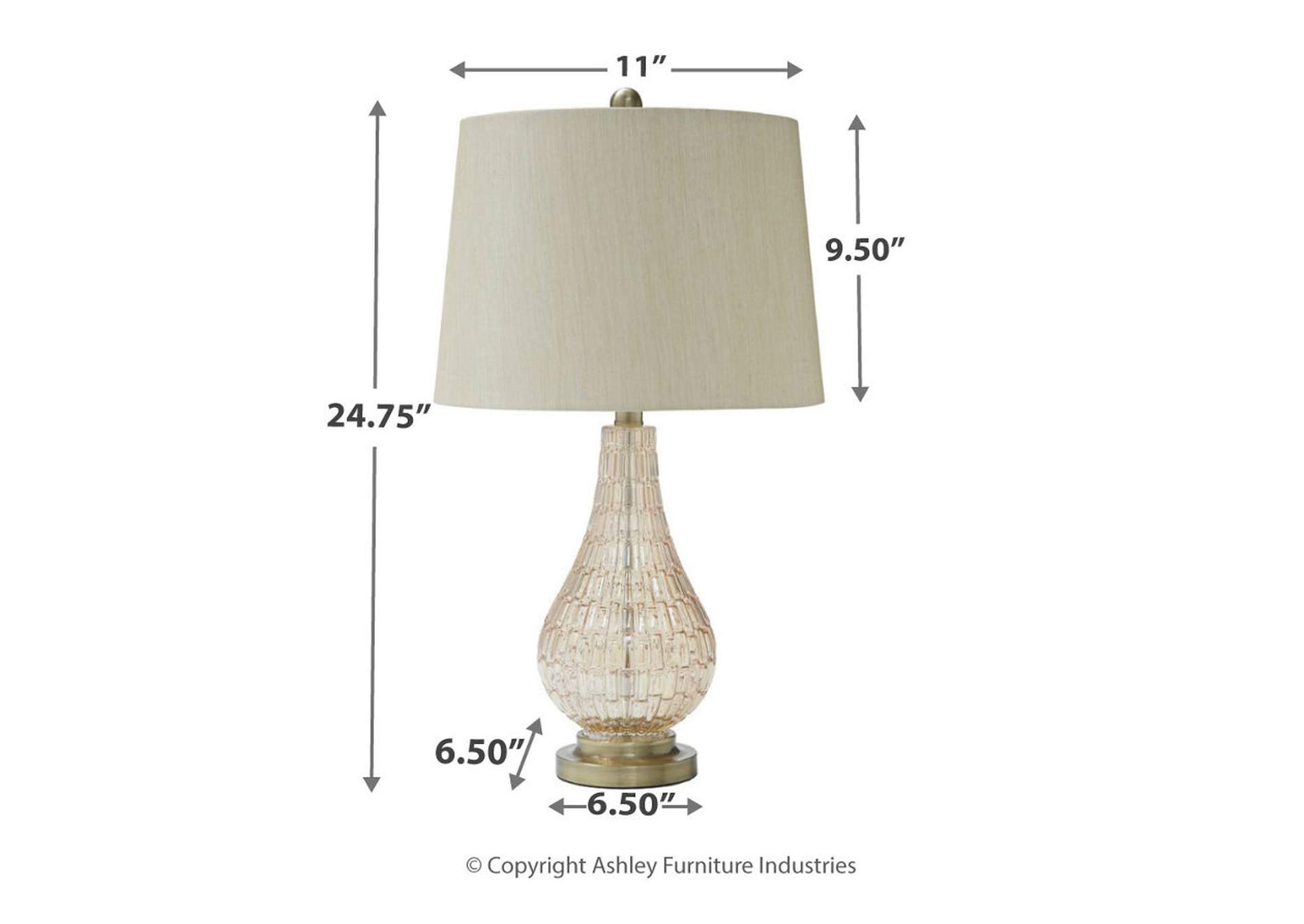 Latoya Table Lamp,Signature Design By Ashley