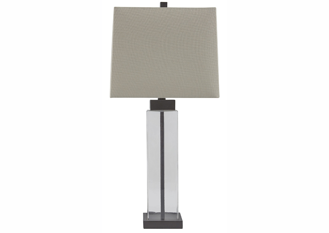 Alvaro Clear/Bronze Glass Table Lamp  (Set of 2),ABF Signature Design by Ashley