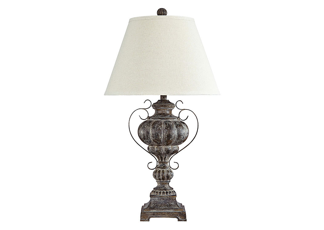 Jaleh Antique Black Poly Table Lamp,ABF Signature Design by Ashley