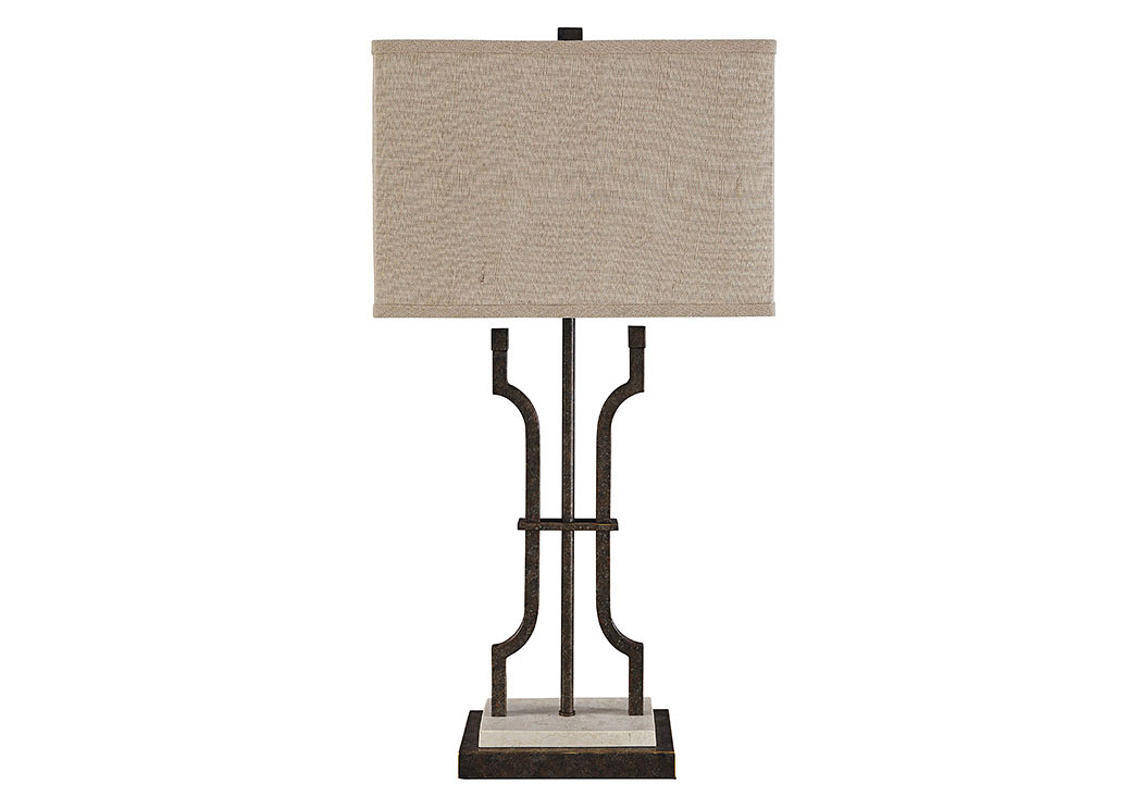 Malik Brown Metal Table Lamp,ABF Signature Design by Ashley