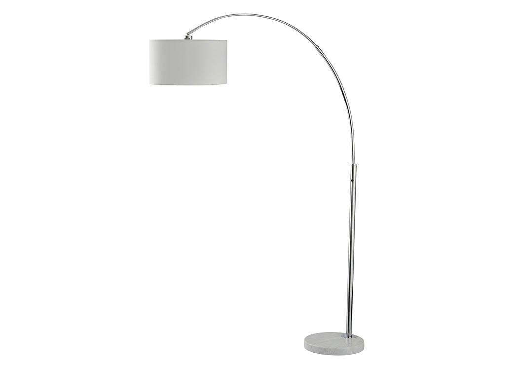 Areclia Chrome Finish Metal Arc Lamp,ABF Signature Design by Ashley