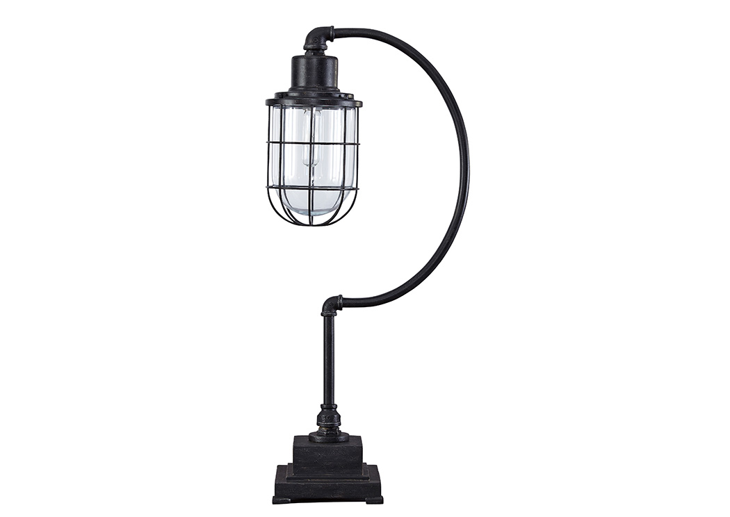 Jae Antique Black Metal Desk Lamp,ABF Signature Design by Ashley