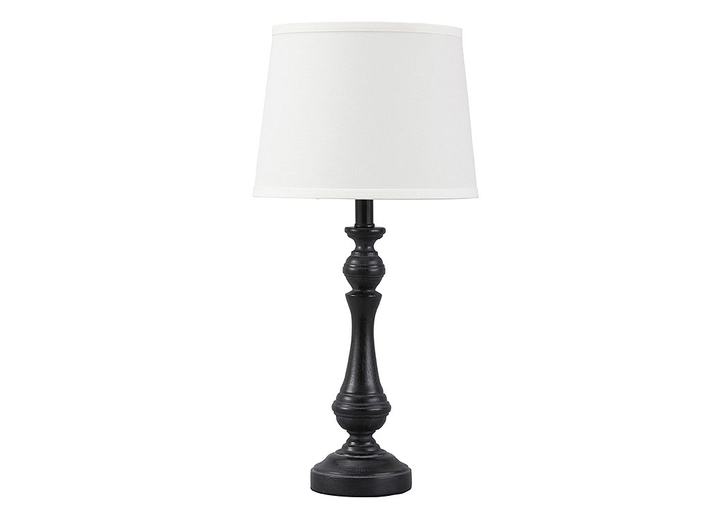 Kian Black/White Poly Table Lamp,ABF Signature Design by Ashley