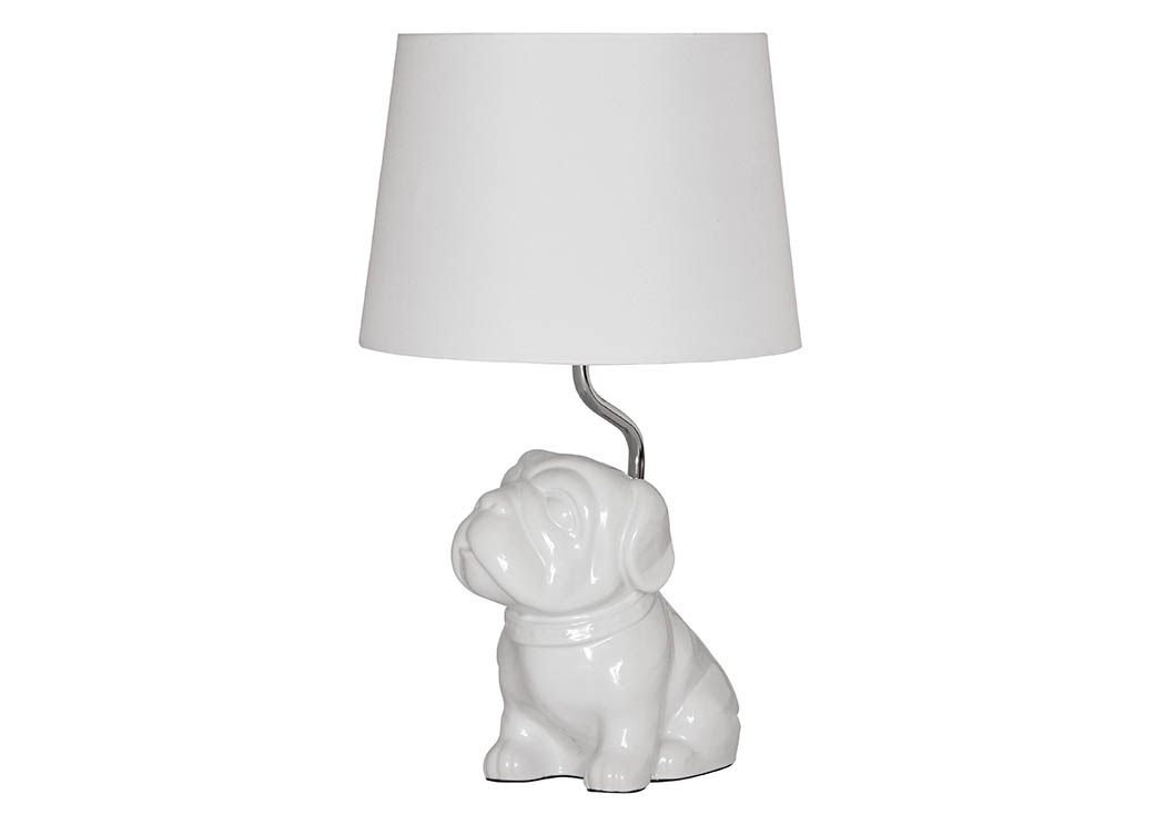 Avel White Ceramic Table Lamp,ABF Signature Design by Ashley